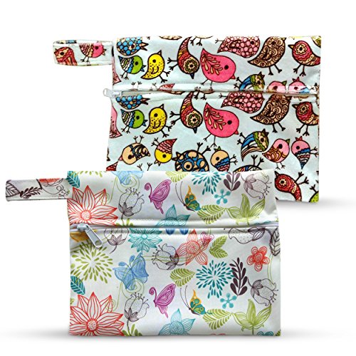 Dutchess Wet Bags x2 - Ideal for Reusable Menstrual Cloth Pads and Cups - Breast Pads - Incontinence