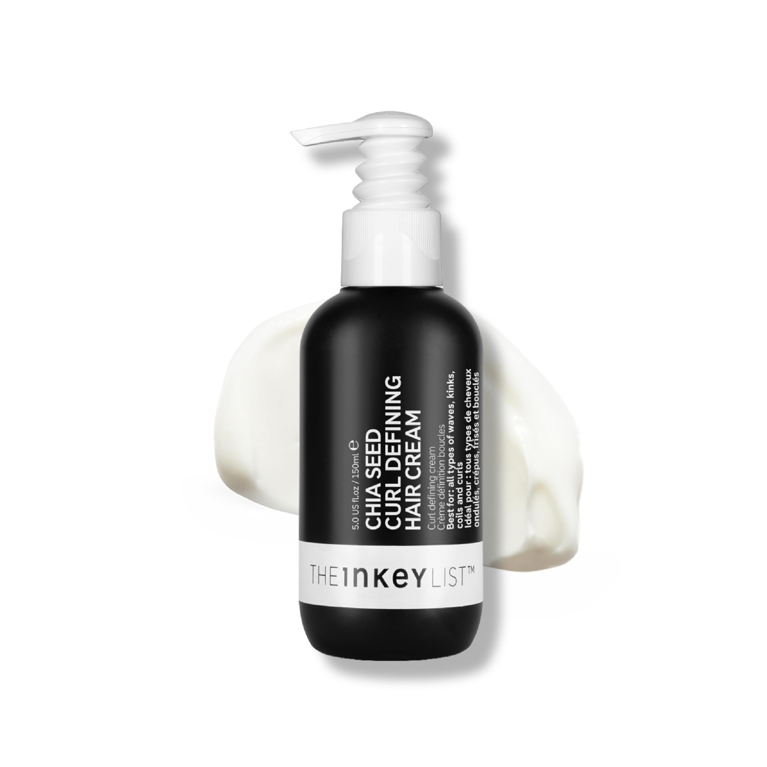 The Inkey List Chia Seed Curl Defining Hair Treatment 150ml, Hydrates Curls, Tames Frizz, Fragrance Free, Suitable For All Hair Types