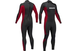Ocealite Full Wetsuits 5/4mm 4/3mm and 3mm Full Wetsuit for Mens Premium Neoprene Suits for Diving Snorkeling Surfing Swimming