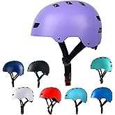 Bike Helmet 3 Sizes for Teenager Kids Youth Adults,Bavilk Skateboard Helmet Adjustable Multi-Sport Bicycle Cycling Scooter Roller Skate Inline Skating Rollerblading for Girls Boys Women Men Teen