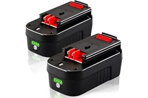 TenHutt 【Lithium-ion | NOT Ni-Mh】 2Pack 3.0Ah 18V Replacement Battery for Black and Decker 18V HPB18 HPB18-OPE 244760-00 A1718 FS18FL FSB18 Firestorm Cordless Power Tools lithium Battery