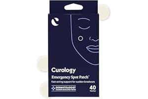 Curology Emergency Spot Pimple Patches for Face, Stocking Stuffer Gifts, Hydrocolloid Pimple Patches Fast-Acting, 40 Count