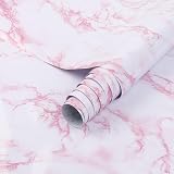 Arthome Pink Marble Contact Paper 43.5cmx200cm Self Adhesive Waterproof view 1