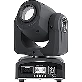 ZKYMZL 60W LED Moving Head DJ Lights - Professional Stage Lighting with 8 GOBOs & 8 Vivid Colors, Sound Activated, DMX512 Con