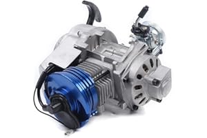 LYNICESHOP 49CC Racing Engine Set 2 Stroke 1.8kw 11000rmp High Performance Single Cylinder Motor with 6 Teeth 25h Sprocket Complete Racing Engine Kit for Pocket Bike Mini Dirt Bike Quad ATV