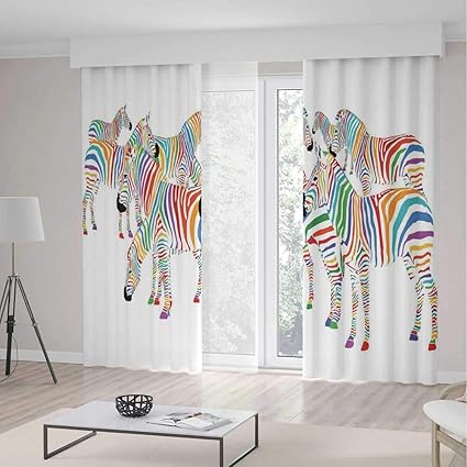 Amazon Com Yoliyana Small Window Blackout Curtains Funny