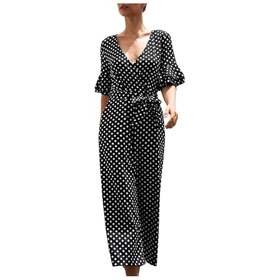 high neck bell sleeve wide leg jumpsuit with belt