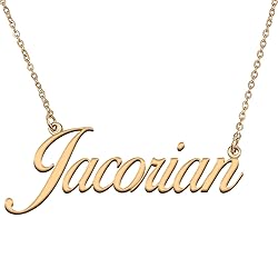 HUAN XUN Customized Custom Simple Any Name Necklace