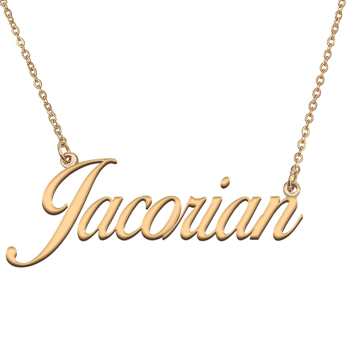 HUAN XUN Customized Custom Simple Any Name Necklace