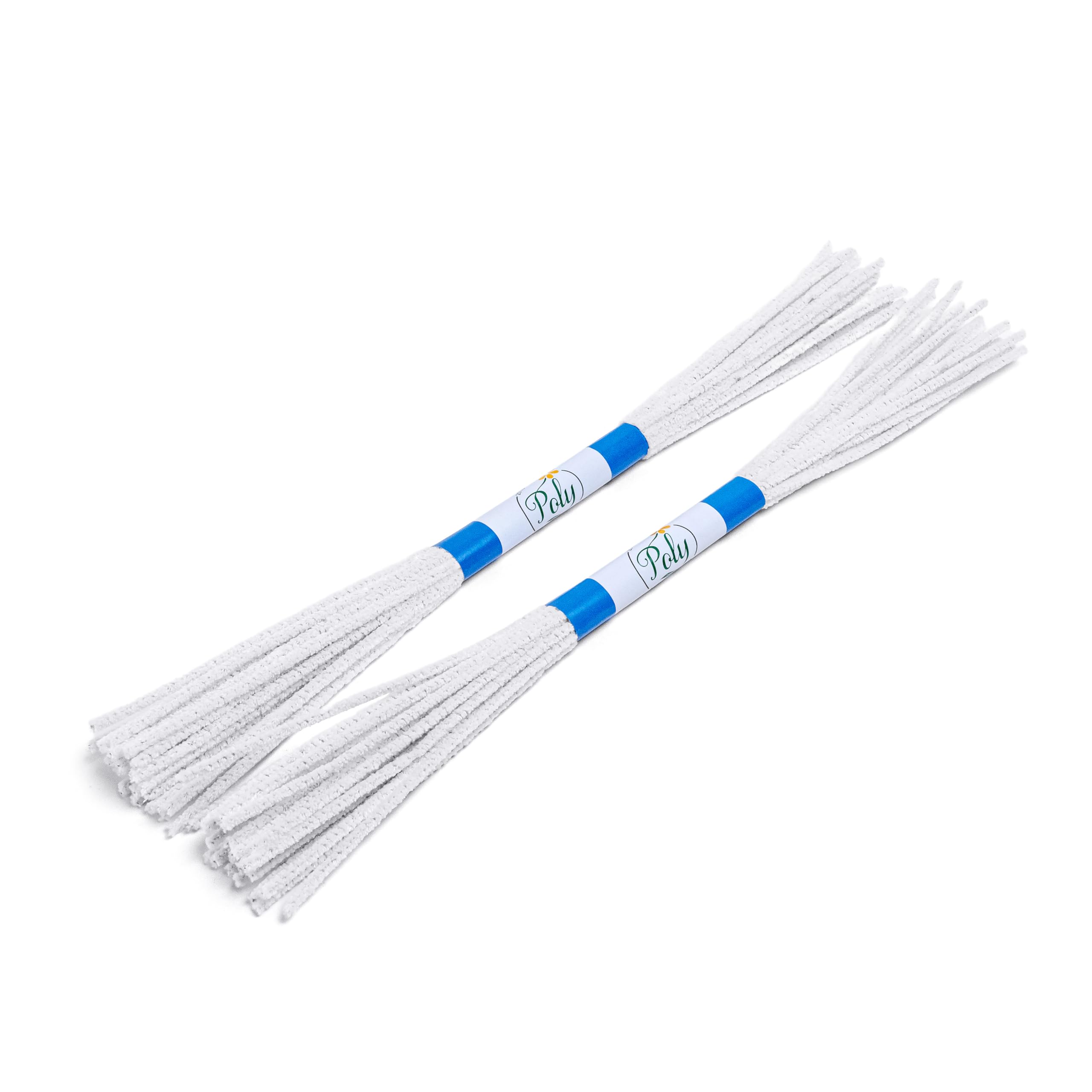 Photo 1 of 16 Inch Long Pipe Cleaners for Cleaning, Craft, Hobby | Soft Bristle Bulk | Chenille Stems - 48 Count