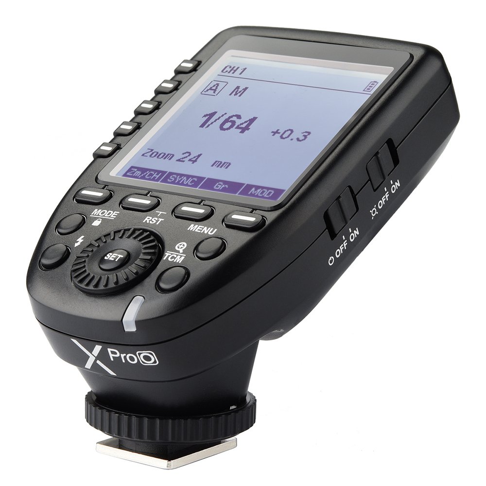 Godox Xpro-O TTL Wireless Flash Trigger for Olympus, 2.4G 1/8000s HSS TTL Convert-Manual TCM Function, Large LCD Screen Flash Transmitter, Compatible with Olympus Panasonic Cameras