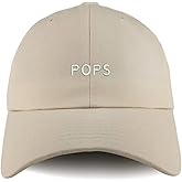 Trendy Apparel Shop Pops Embroidered Solid Adjustable Unstructured Dad Hat