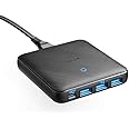 Anker 63W 4 Port PIQ 3.0 & GaN Fast Charger Adapter, PowerPort Atom III Slim Wall Charger with Dual USB C Ports (45W Max), for MacBook, Laptops, iPad Pro, iPhone, and More