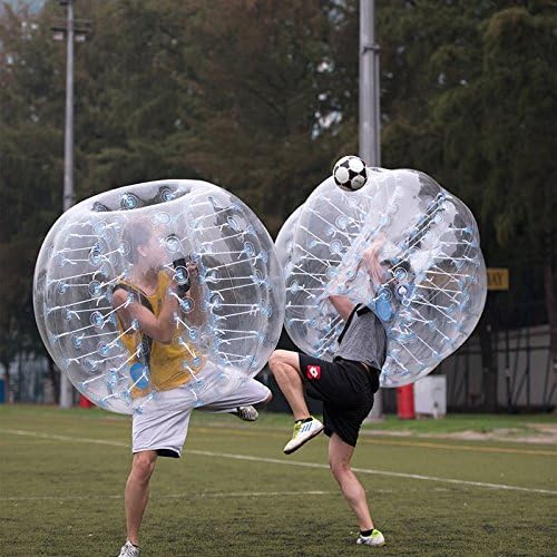 AmazingsportsTM 2 Balls Bubble Soccer Balls Suit Cheap dia 5’ 1.5m For Adults Transparent PVC (1.2m 1.7m available)