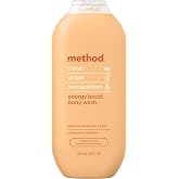 method Body Wash, Energy Boost, 18 fl oz | Soothing Formula, Leaves Skin Feeling Soft &amp; Moisturized, Made Without Parabens, Notes of Citrus, Ginger &amp; Sea Buckthorn