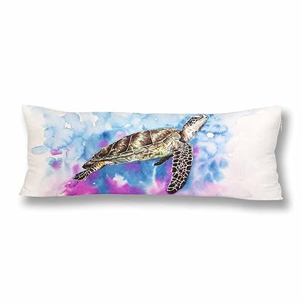 Watercolor Painting Sea Turtle Body Pillow Covers Pillowcase With