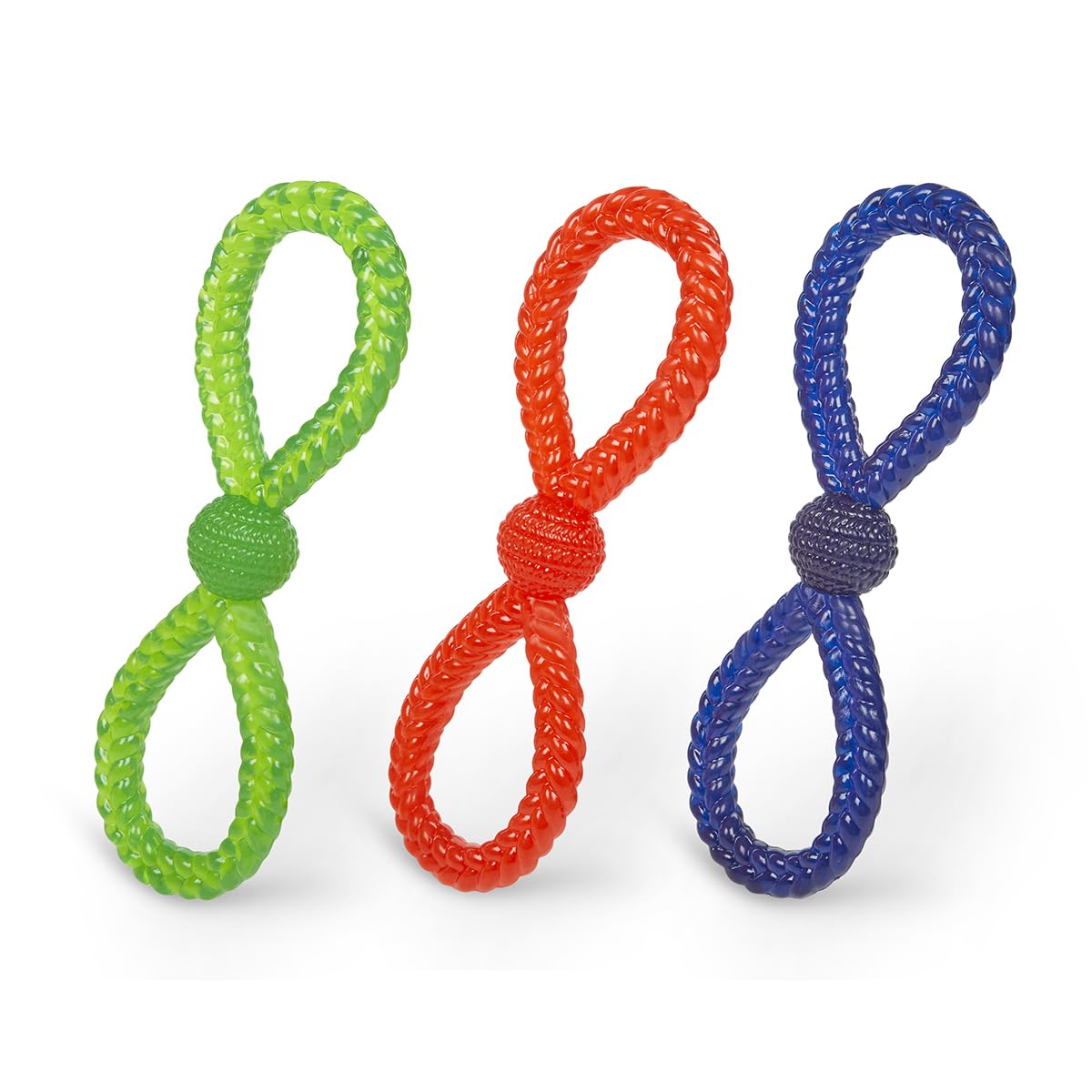 Petface (Toyz by Petface) Twist Tugger Dog Toy, Blue/Green/Pink (One Colour Supplied at Random)