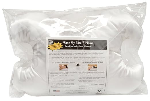 Amazon Com Save My Face Le Grand White Satin Pillow Beauty