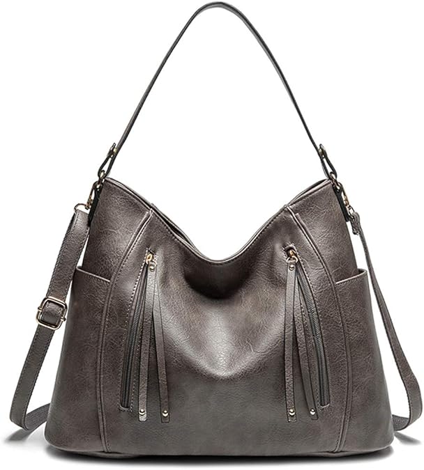 Gazigo womens Hobo Bags for Women Hobo Bags for Women Grey Size L