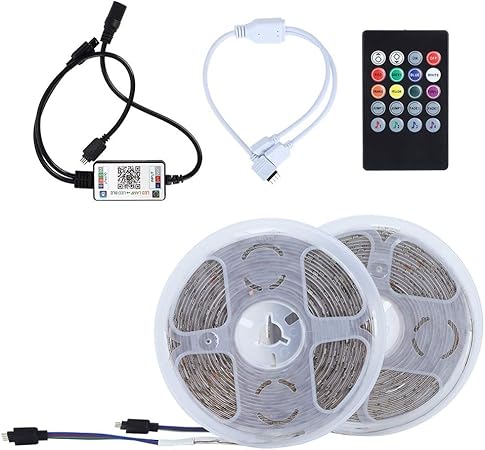 wasserdichte Intelligente 10m 540LED Chips Streifenlichter RGB Epoxy Lichtstreifen Bluetooth Smart APP Steuerung fr Home Bar KTV Dekoration EU Stecker 100 240V