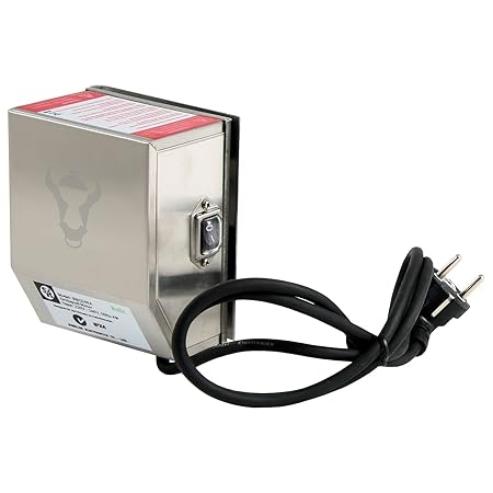 BBQ-Toro Edelstahlmotor für Grillspieß, Rotisserie und mehr, 2 U/m (Umdrehungen pro Minute) - 50 Hz - 4 Watt, inklusiver Moto