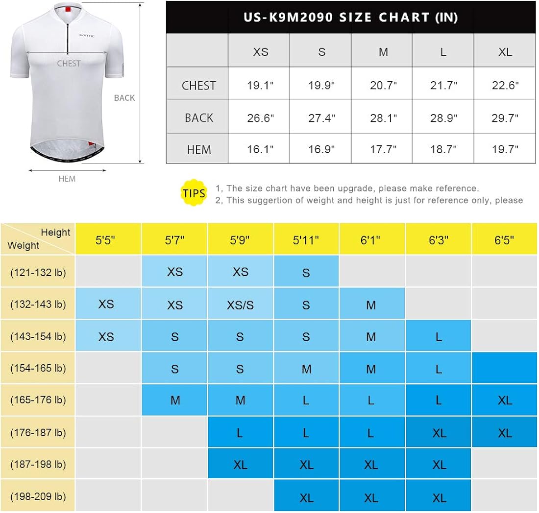 Santic Cycling Jersey Men Bike Jersey Cycling Jacket Reflective Breathable Moisture Wickin and Quick Dry : Clothing
