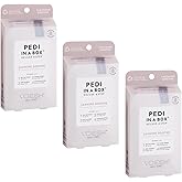 VOESH Pedi in a Box 4 Step Jasmine Soothe - 3 Pack, Home Pedicure Kit, Pedicure Supplies, Pedi Kit, DIY Pedi, Foot Treatment, Spa Pedicure, Foot Spa