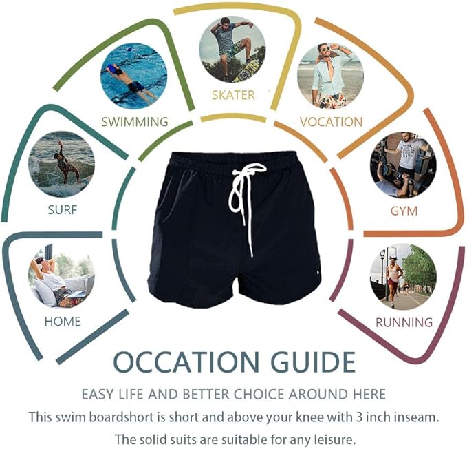 3 inch inseam swim trunks