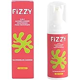 Fizzy 3-in-1 Foam Cleaner for Aligner, Retainer, Denture, Night Guard, MouthGuard, Invisalign | Free of Alcohol, SLS, Fluoride | Xylitol Mouthwash & Foam Toothpaste| Travel-Size Watermelon Jasmine