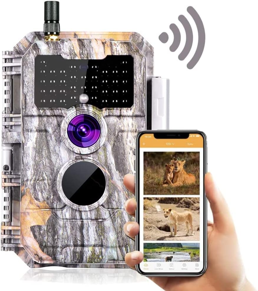 Wireless WiFi Game Camera Trail Deer Cam 24MP 1296P MP4 H.264 Video No
