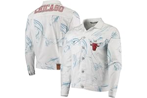 FISLL Men's NBA Team Classic Denim Jacket