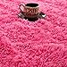 YOH Super Soft Area Rugs Silky Smooth Bedroom Mats for Living Room Kids Room Multicolor Optional Home Decor Carpets 2.6’x5.3’ (Rose Red)