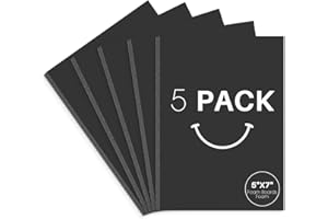 Golden State Art, Acid Free 5 Pack 5x7 Black Foam Boards Foam Core Poster Board, 3/16'' Thick Polystyrene Foam Sheet for Proj
