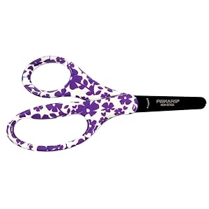 Fiskars 124302-1014 Decorated Blunt-tip Kids Scissors 5 Inch, Color Received May Vary