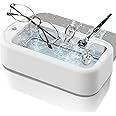Ultrasonic Jewelry Cleaner, 40W 22oz (640ml) 48KHz Portable Professional Ultrasonic Cleaner for Eyeglass, Watches, Ring, Blade Razor