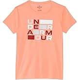 Under Armour Girls Tech Block Logo Short Sleeve T Shirt