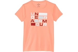 Under Armour Girls Tech Block Logo Short Sleeve T Shirt