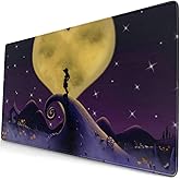 Kingdom Hearts Japanese Anime Style Large Gaming Mouse Pad Desk Mat Long Non-Slip Rubber Stitched Edges Mice Pads 15.8x29.5 in