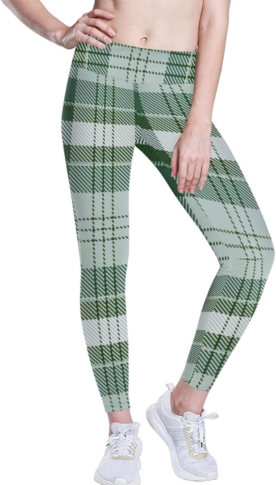 plaid yoga pants