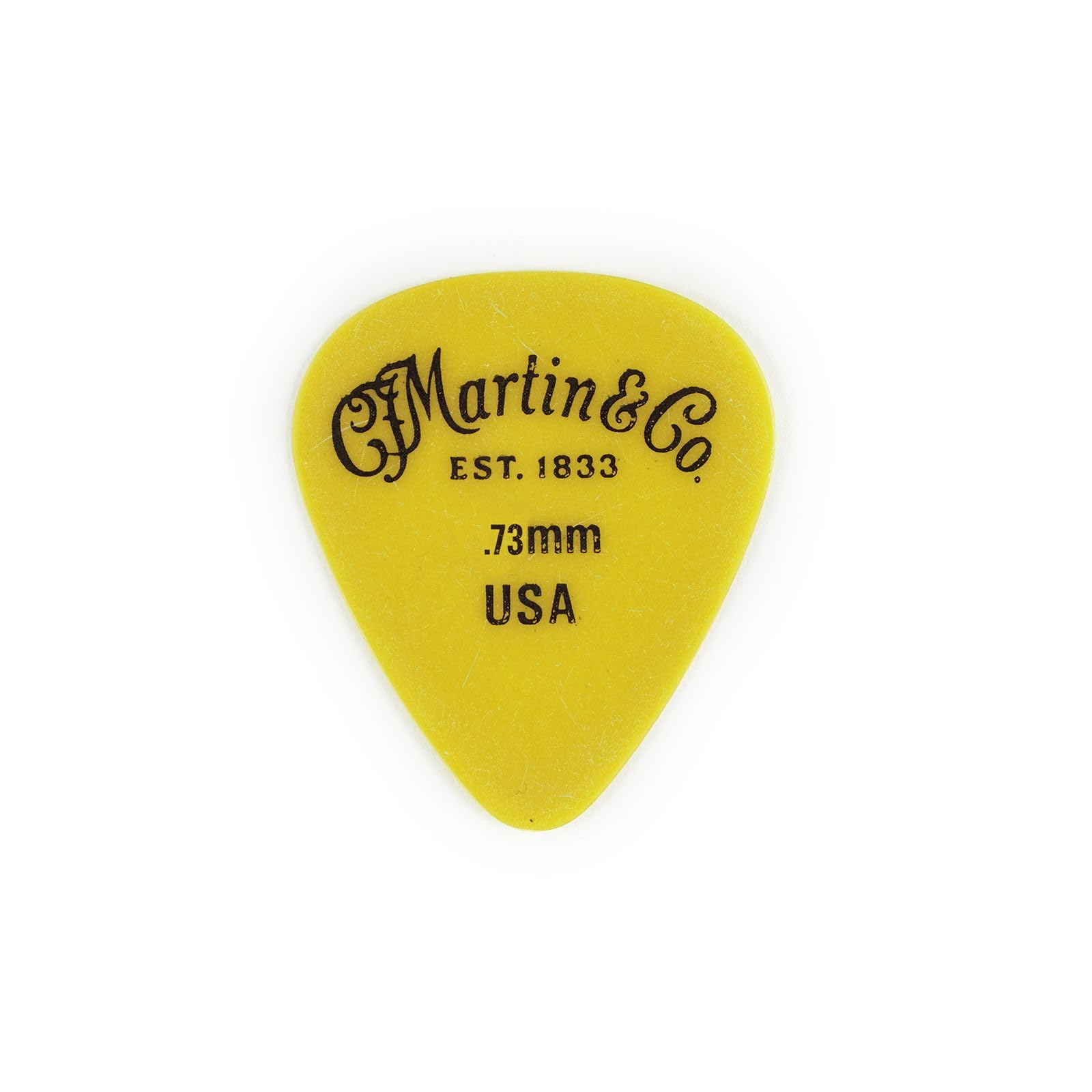 C F Martin Picks - Delrin .73 Yellow - Pack 12 — image 1