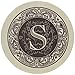 Thirstystone Monogram Letter S Absorbent Sandstone Coaster 4-Pack Made in The USA Decorative, Absorbent, Easily Wipes Clean