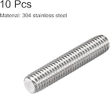 sourcing map M8 x 40mm Fully Threaded Rod 304 Stainless Steel Right Hand Thread view 2