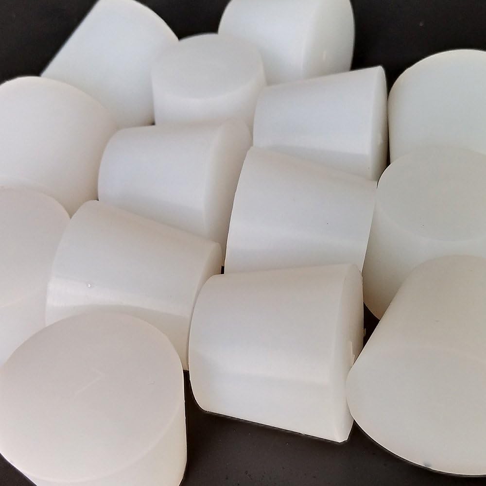 #7 Silicon Rubber Stopper, Tapered Rubber Stopper, White Color. 3 PCS