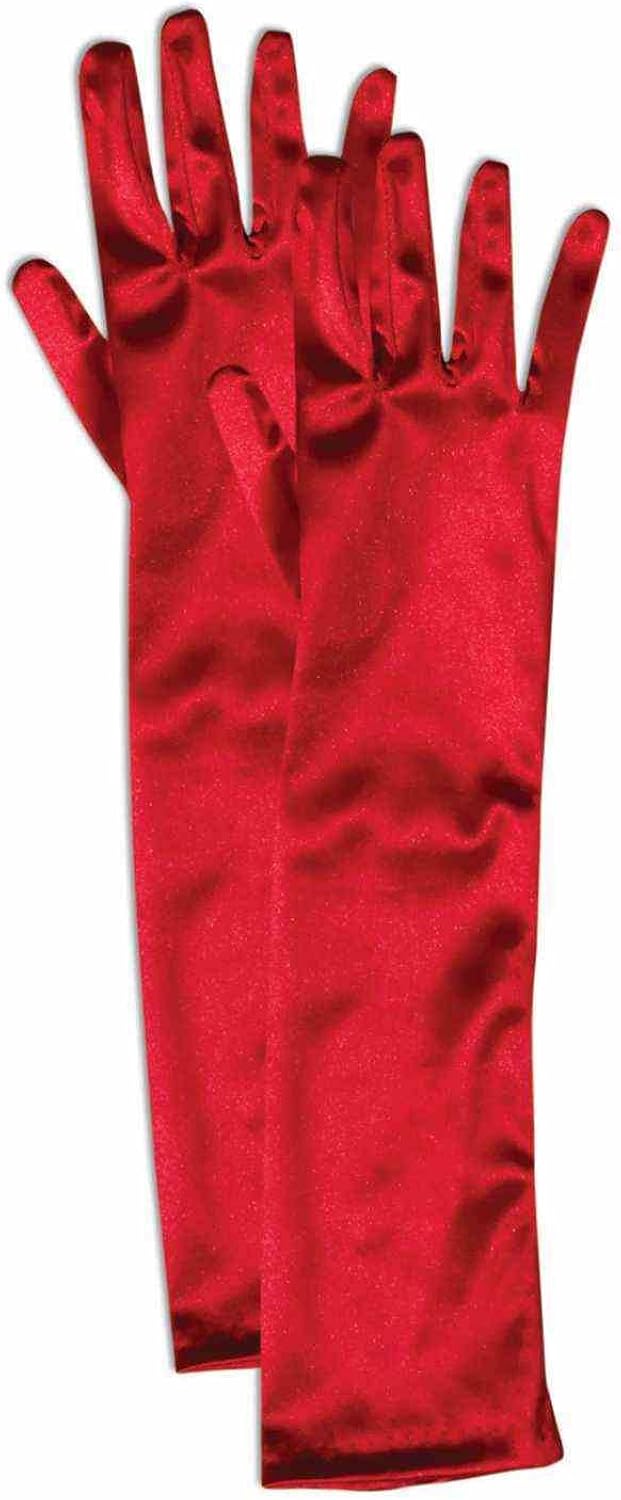 Buy Long Red Satin Gloves at Amazon.in