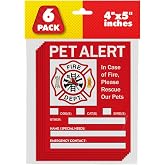 Pet Alert Safety Fire Rescue Sticker - Save Dogs Inside Emergency Home Sign