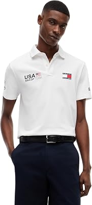 Herren Poloshirt Kurzarm US SailGP Replica Regular Fit, Weiß (White), M
