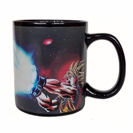 Dragon Ball Z Becher, Farbwechsel Wärmereaktiv Kaffeebecher, Großer Geschenk Tassen für Dragon Ball Fans, Männer and Junge (g