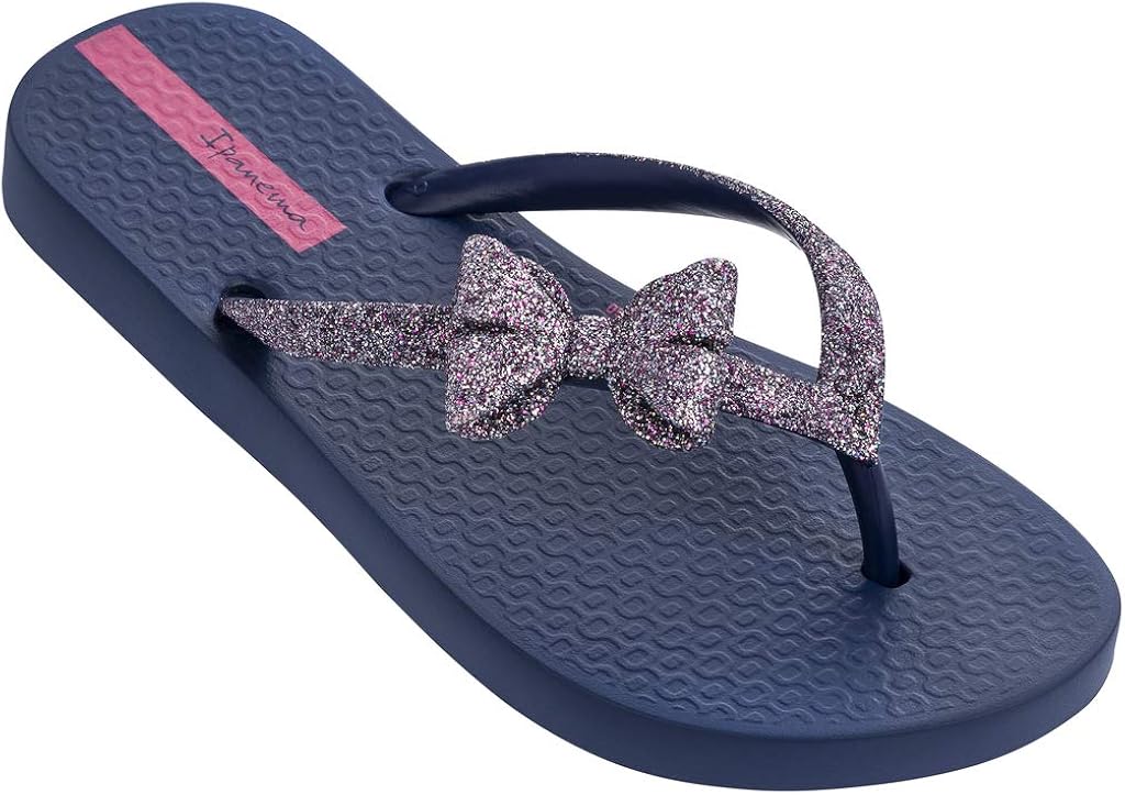 ipanema glitter bow flip flops