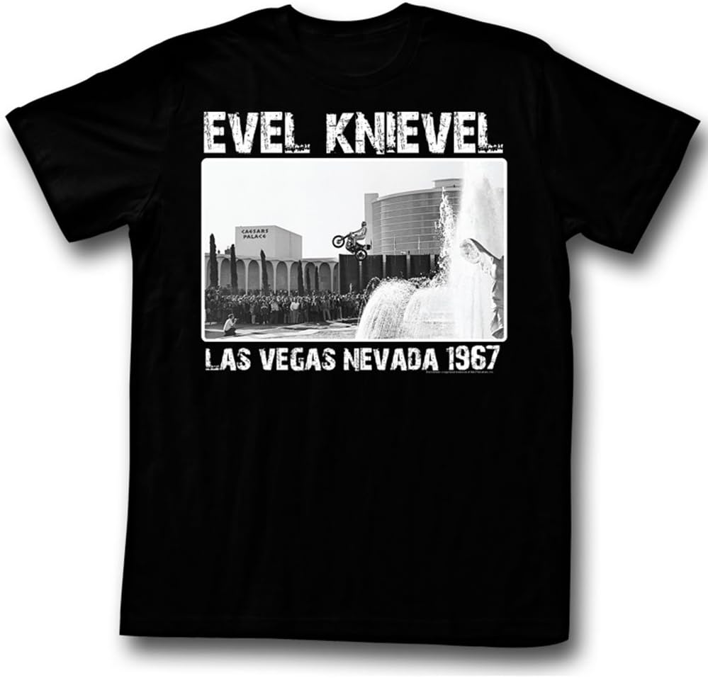 Evel Knievel Men's Super Evel T-Shirt Black