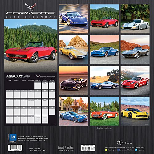 2018 Corvette Wall Calendar